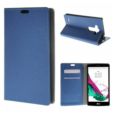 

MOONCASE ЧЕХОЛ ДЛЯ LG G4 Beat G4S Premium PU Flip Leather Wallet Card Holder Bracket Back Pouch Dark Blue 01