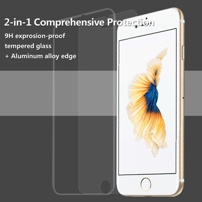 

Ainy защитное стекло screen protector с маленьком цветном кряем для iphone 6/ 6S Plus