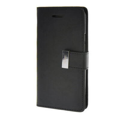 

MOONCASE Case for HTC One M9 Flip Leather Wallet Card Slot Bracket Back Cover Black