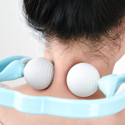 

Herb garden portable soft non-slip handle cervical massager blue