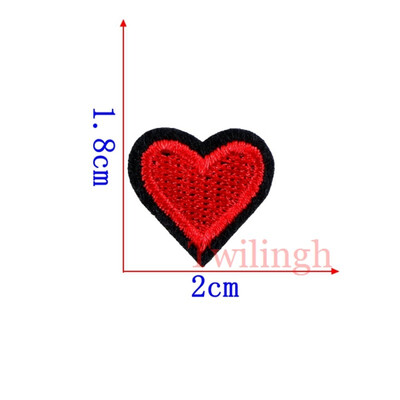 

1Pc Lip Patches Iron On Embroidered Sequined Patch Flower Heart Love Applique DIY Sewing Fabric Repair Clothes Patches Stickers