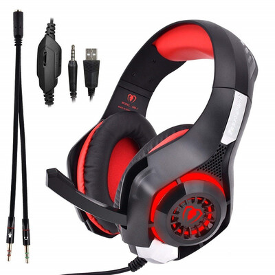 

GM-1 Wired 35mm Gaming Headset with LED Lighting&Mic for PS4 Xbox One PC