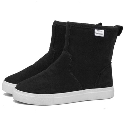 

Women shearling winter boots flat suede boot