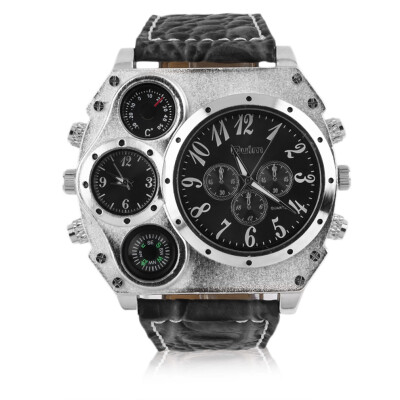 

Men's Double Time Display Quartz Sport Wristwatch With Thermometer & Compass