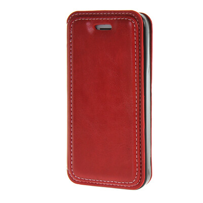 

MOONCASE Premium PU Flip Leather Wallet Card Pouch Back чехол для Cover Apple iPhone 5 / 5G / 5S красный