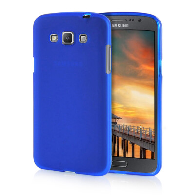 

MOONCASE Transparent Soft Flexible Silicone Gel TPU Skin Shell Back ЧЕХОЛ ДЛЯ Samsung Galaxy Grand Max G7200 Blue