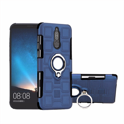 

SHS Phone Case For Huawei Mate 10 LiteMaimang 6Nova 2IHonor 9I Luxury Armor Ring Bracket Silicon TPU Lattice texture
