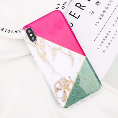 

Marble Phone Case For iPhone X 8 7 6 6S Plus Glossy Stone Silicone Soft Cover