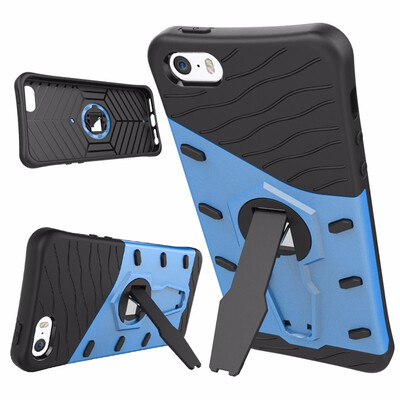 

Goowiiz Phone Case For Iphone 55sSe Luxury Armor TPUPC Silicone Hard Bracket Prevent falling