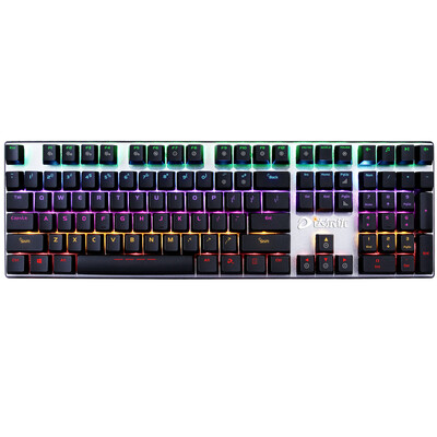 

Dale excellent dare-u 108 keys mechanical point color game backlit mechanical keyboard black black axis
