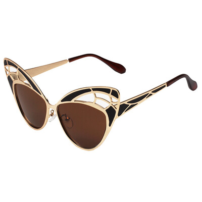 

FEIDU Newest Fashion Women Butterfly Cat Eye Sunglasses Brand Designer Metal Frame Sun Glasses Vintage Oculos De Sol