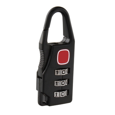

Black Safety Portable Alloy Digital Coded Lock Padlocks For Luggage Suitcase