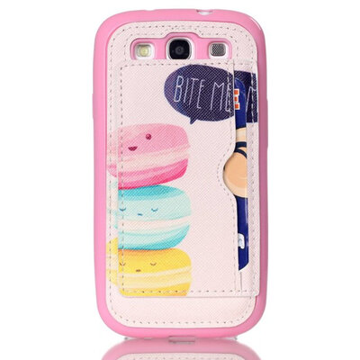 

MITI New Arrival Leather Card Slot Case For Samsung Galaxy S3 i9300 With Stand phone cases Free shipping With Tracking No.