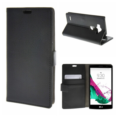 

MOONCASE Case for LG G4 Beat G4S High quality Leather Flip Wallet Card Holder Bracket Back Pouch Case Cover Black