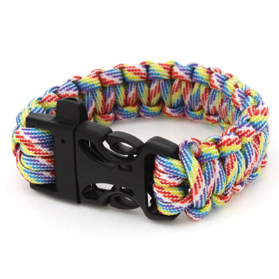 

New Style Multicolor Paracord Survival Rescue Hunting Camping Bracelet