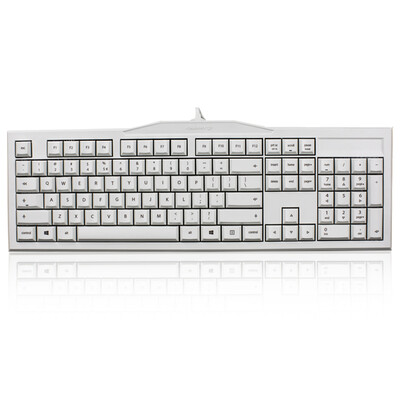 

Черри (Cherry) MX-BOARD 2.0 G80-3800 механическая клавиатура белая зеленая ось