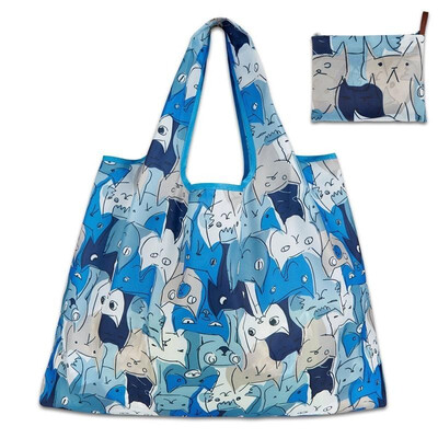 

Waterproof Folding Reusable Eco Shopping Travel Shoulder Bag Pouch Tote Handbag