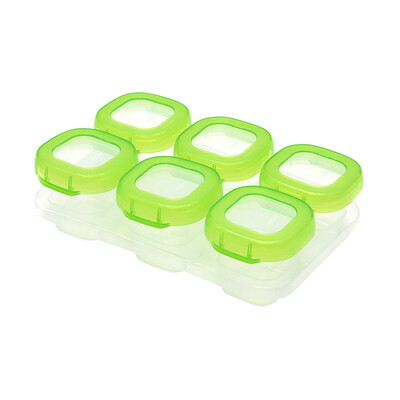 

Austrian show OXO childrens food supplement box baby supplies milk powder box snack box frozen storage baby food supplement packaging ice storage portable fruit fresh 6 green