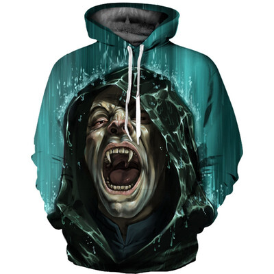 

Mens Hoodie 3D Printed Women Pullover Sweater