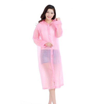 

Yi Jie umbrella fashion raincoat female poncho outdoor hiking travel raincoat male Y-9543 pink