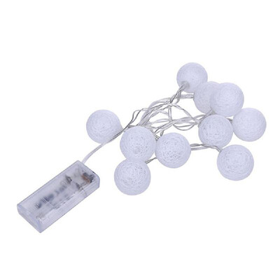 

Globes 1020 LED Cotton Christmas Ball String Light Indoor Outdoor Home Wedding Fairy Party Holiday Decoration