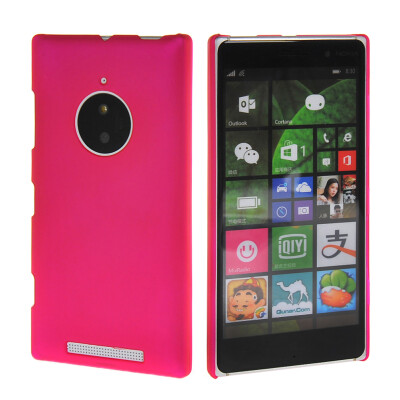 

MOONCASE Hard Rubberized Rubber Coating Devise Back ЧЕХОЛ ДЛЯ Nokia Lumia 830 Hot pink