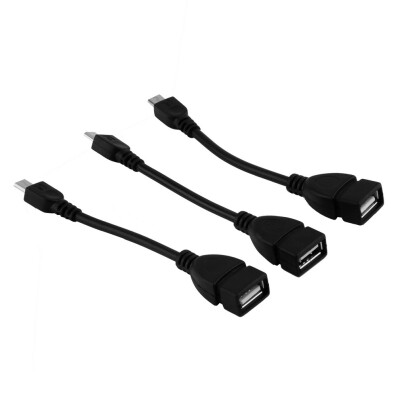 

3x USB 2.0 A Female to Micro B Male Converter OTG Adapter Cable for Smart Phone