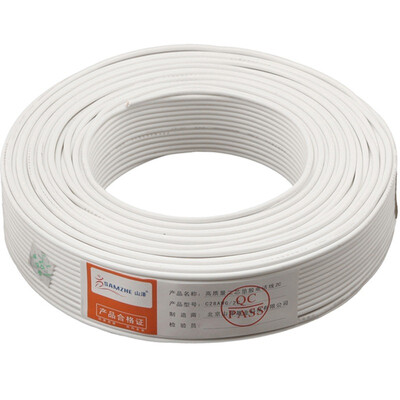 

Shanze SAMZHE C28AWG-2C 2-core multi-strand copper telephone line RJ11 telephone cable engineering home improvement voice wiring office room dedicated 150 m roll
