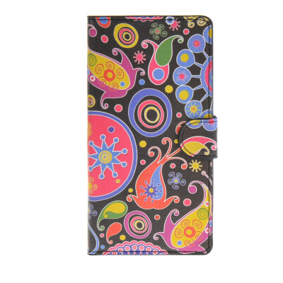 

MOONCASE Flower style Leather Side Flip Wallet Card Slot Stand Pouch Case Cover for Sony Xperia Z4