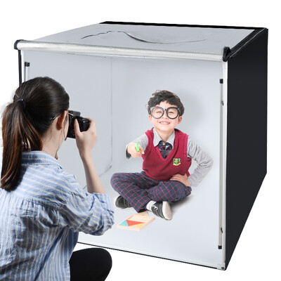 

Photography haky weapon hakutatz 1015 LED small studio fill light set mini shooting photo light box soft light box simple photography props 100cm
