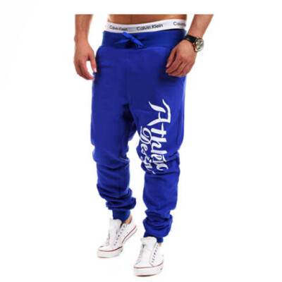 

Zogaa New Men's Active Pants Europe Casual Printing Long