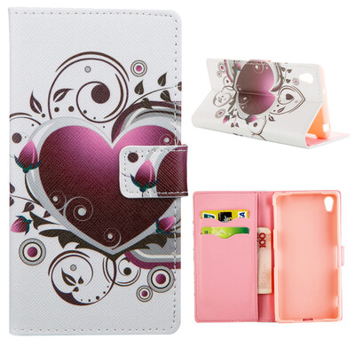

MOONCASE Case for Sony Xperia Z2 Flip PU Leather Fold Wallet Card Slot Kickstand Back Case Cover [Pattern series] /a07