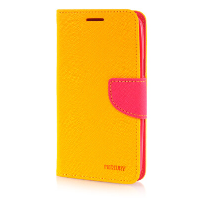 

MOONCASE Leather Side Flip Wallet Card Slot Pouch Stand ЧЕХОЛ ДЛЯ Samsung Galaxy Grand 3 / Grand Max G7200 Yellow