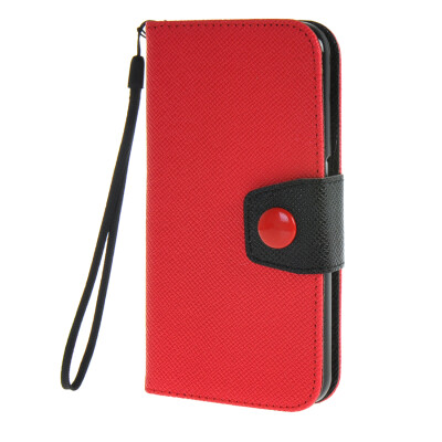 

MOONCASE ЧЕХОЛ ДЛЯ Samsung Galaxy S6 Flip Wallet Card Slot with Kickstand Leather Back Cover Red Black