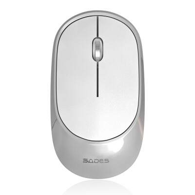 

Sades V20S Wireless Bluetooth Dual Mode Mouse Portable Mute Mouse Apple Laptop Silent Office Jingdong Self-service Rechargeable Silver