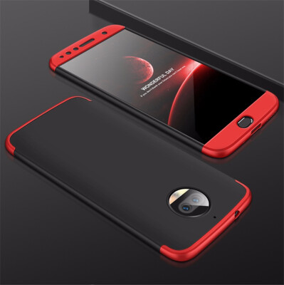 

Goowiiz Phone Case For Motorola Moto G5s PlusG6 Fashion Color collision 360 Degree Coverage PC Full Protection