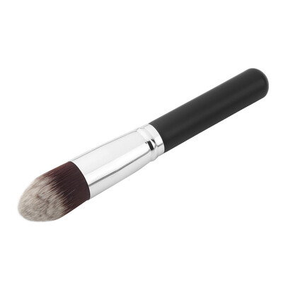 

New Foundation Liquid Brush Cosmetic Makeup Tool Tapered Wood+Aluminum Black&silver