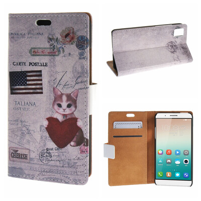 

MOONCASE Huawei Honor 7i ЧЕХОЛ ДЛЯ Flip Wallet Card Slot Stand Leather Folio Pouch /a09