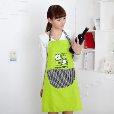 

Rich home FOOJO kitchen apron easy to wash quick-drying Korean version of the lovely woman hanging cloth skirt cartoon cat