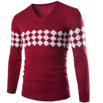 

Zogaa New Men's Sweater V-neck