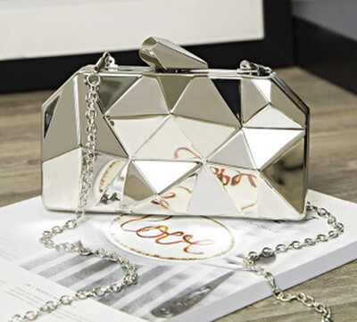 

Fashion Women New Design Girls Shoulder Crossbody Bags Diagonal Quality ABS Lady Handbags Hard shell Chains Biamond Small Bag