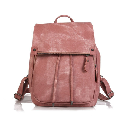 

NovelTeez Woman 2018 new PU leather retro style candy color backpack