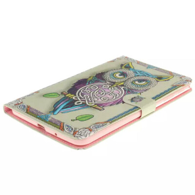 

MITI Painting Cover PU Leather Case for Samsung Galaxy Tab 4 8.0 T330 T331 T335 Tablet Flip Book Style Stand with Card Holder