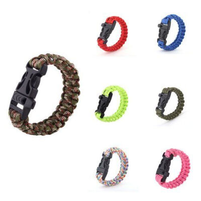 

550 Paracord Outdoors Survival Rope Escape Emergency Bracelet Wristband Bracelet