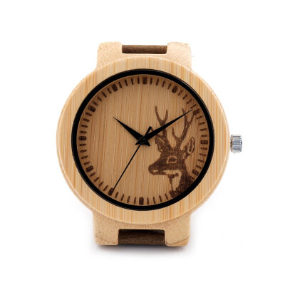 

BOBO BIRD wooden quartz pointer watch C16