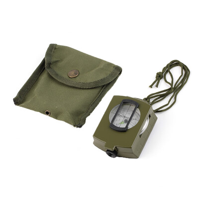 

Pocket Military Army Green Geology Metal Compass For Outdoor Hiking Camping
