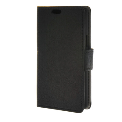 

MOONCASE Soft skin PU Leather Case Wallet Flip Card Stand Back Cover for LG Joy H220 Black