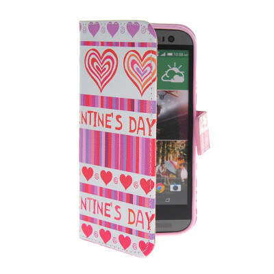 

MOONCASE Pattern Style Leather Side Flip Wallet Card Slot Pouch Stand Shell Back ЧЕХОЛ ДЛЯ HTC One 2 (M8)