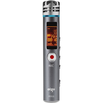 

Patriot (aigo) R5511 записывающее перо профессиональное мини HD дистанционное шумоподавление MP3-плеер большая емкость 2100H 8G серый