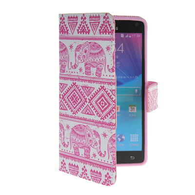 

MOONCASE Pattern Style Leather Side Flip Wallet Card Slot Pouch Stand Shell Back ЧЕХОЛ ДЛЯ Samsung Galaxy Note 4 N9100
